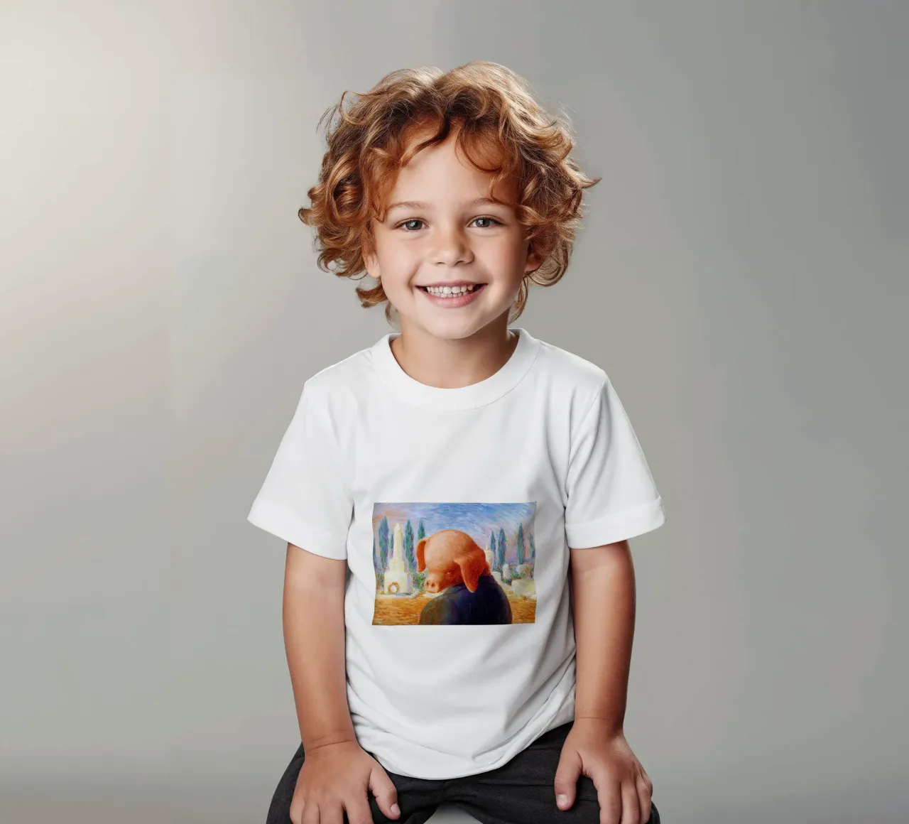 René Magritte - Un colpo di fortuna (1960) t-shirt bambini da Chérie Prints