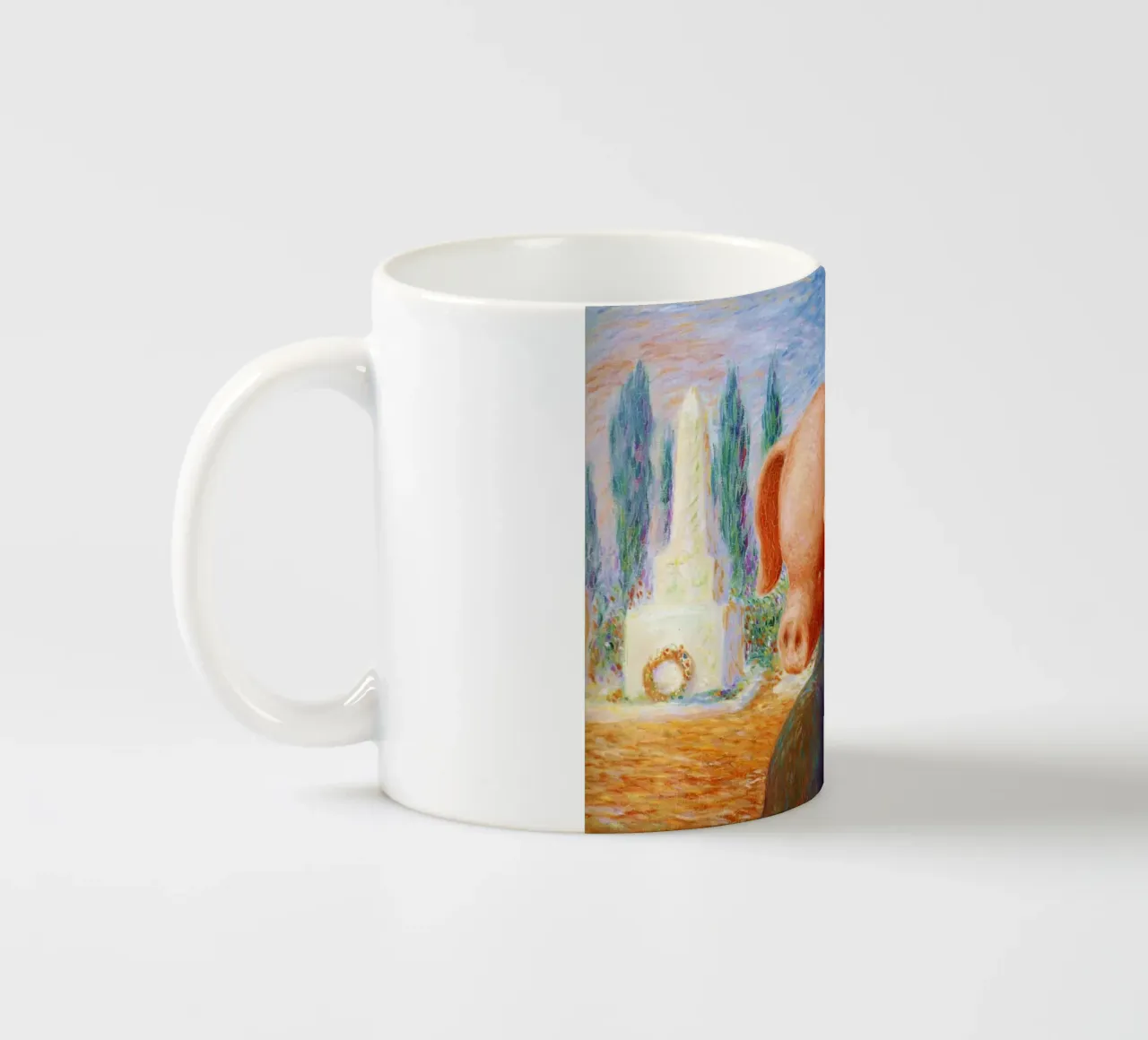 René Magritte - Un colpo di fortuna (1960) tazza in ceramica da Chérie Prints