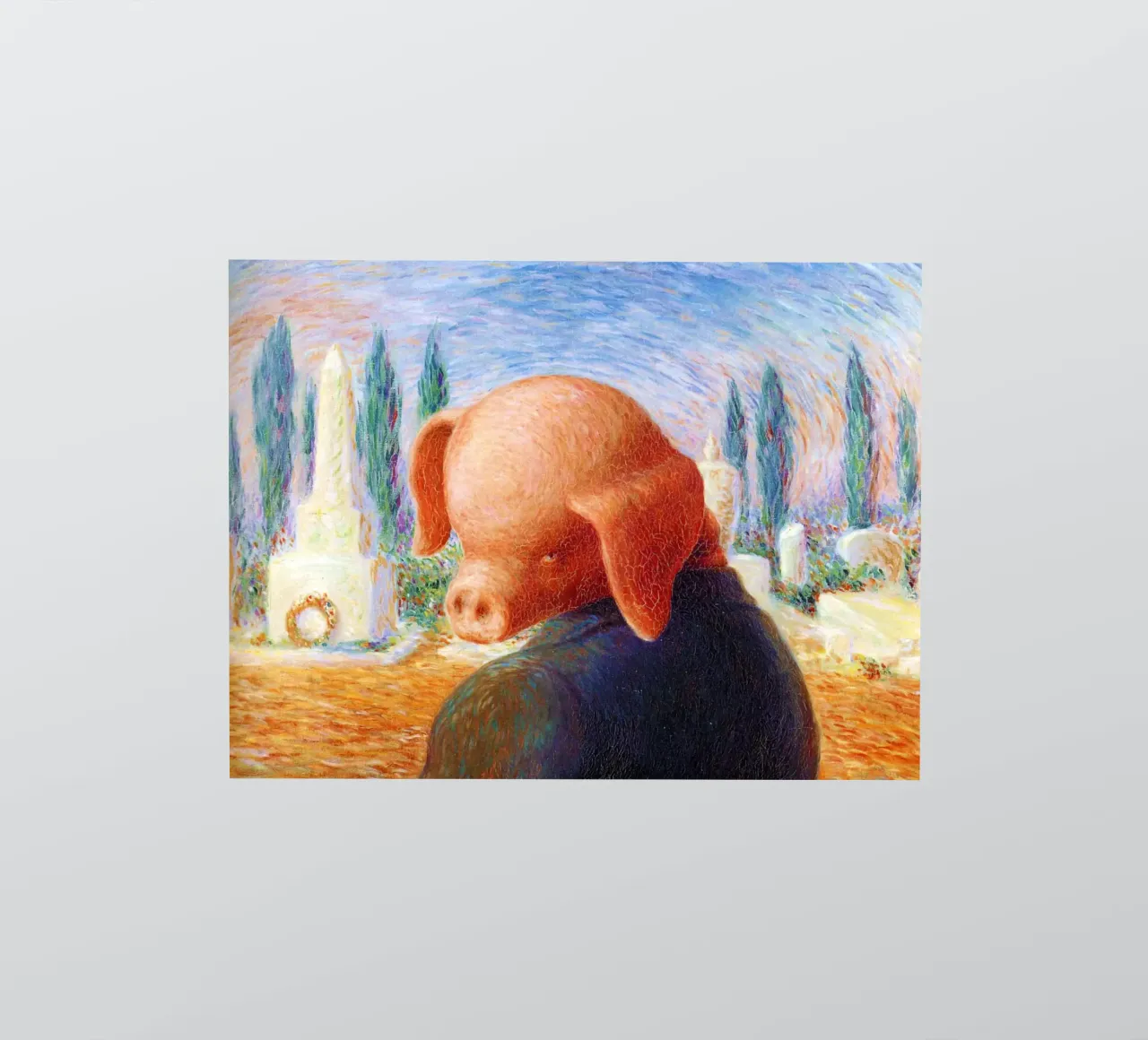 René Magritte - Un colpo di fortuna (1960) adesivo da Chérie Prints