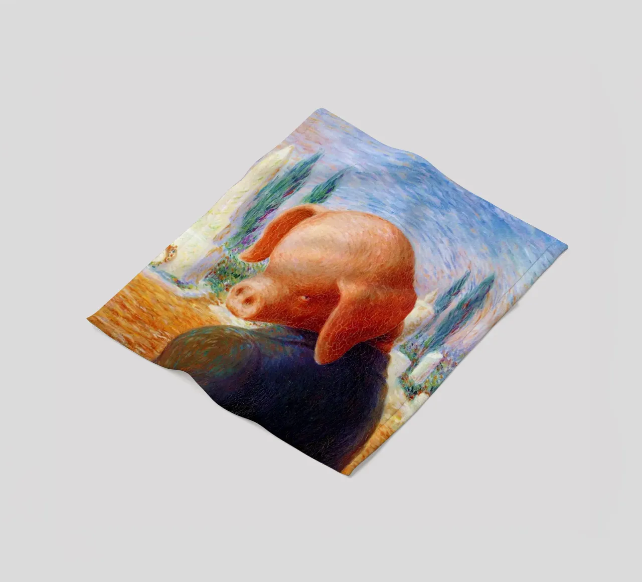 René Magritte - Un colpo di fortuna (1960) coperta in pile da Chérie Prints