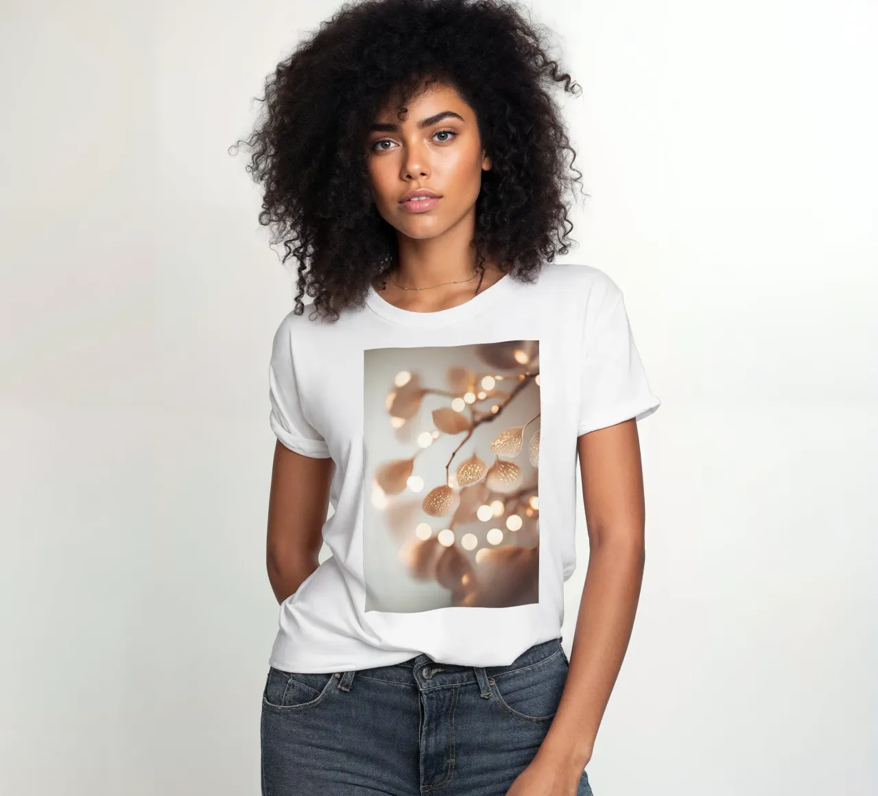 Tiny Leafs t-shirt da donna da treechild