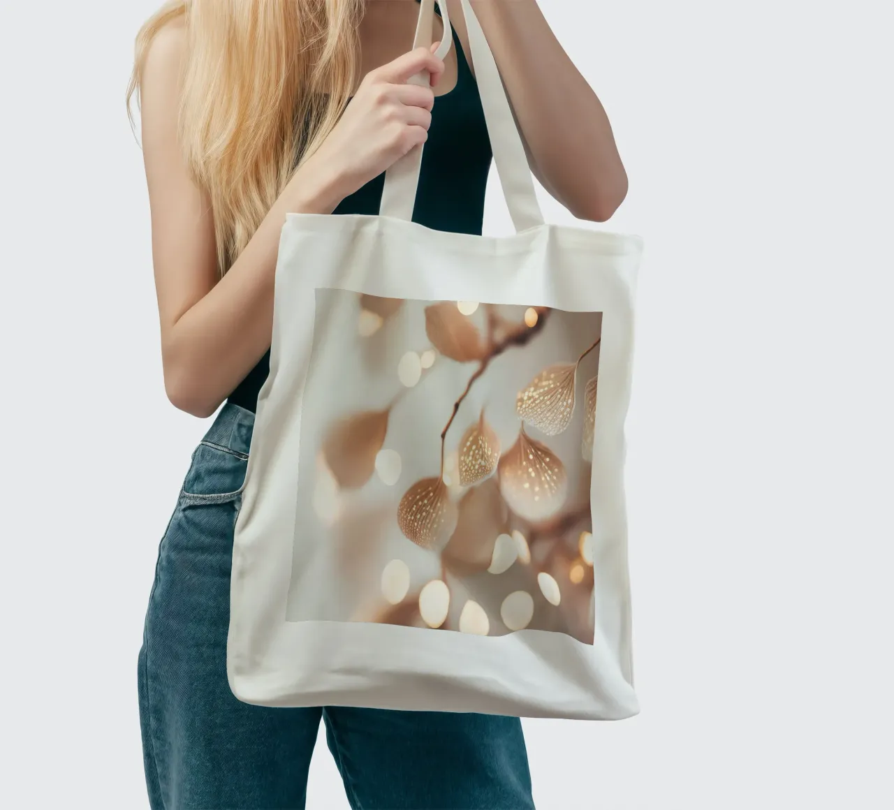 Tiny Leafs tote bag by treechild