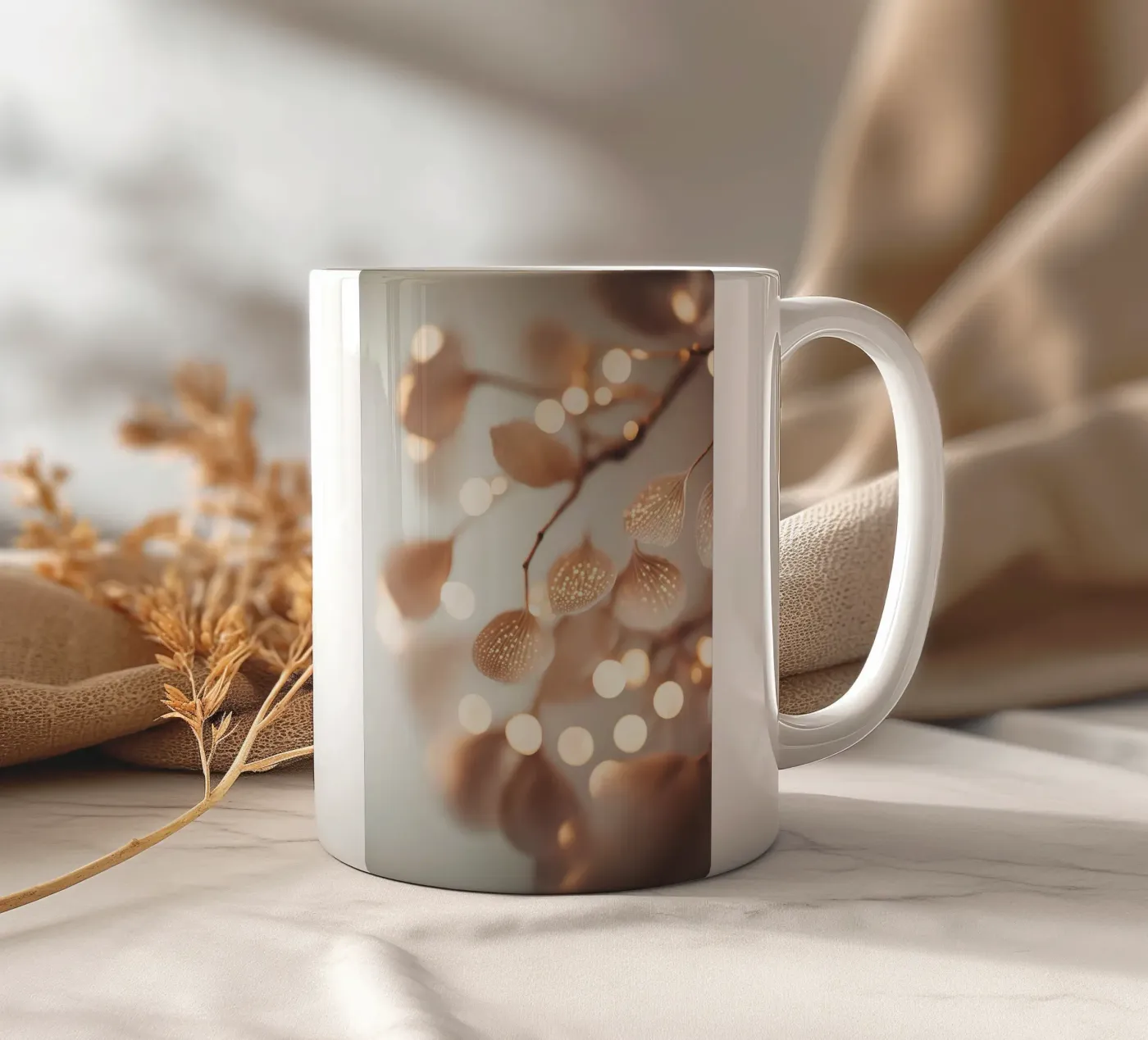 Tiny Leafs ceramic mug by treechild