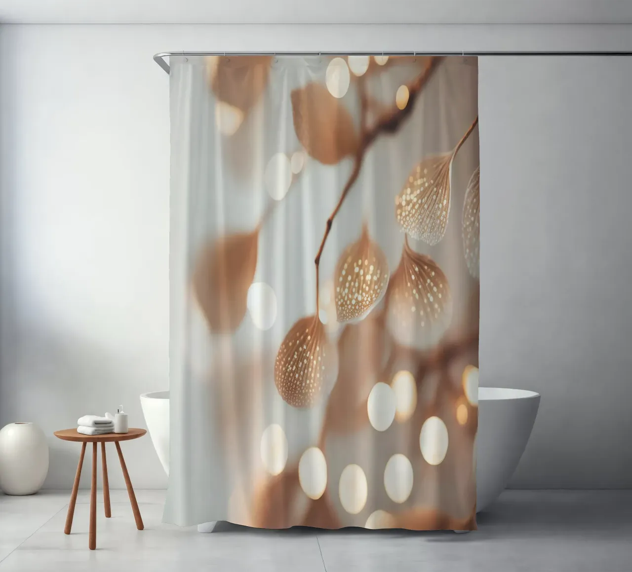 Tiny Leafs Duschvorhang von treechild