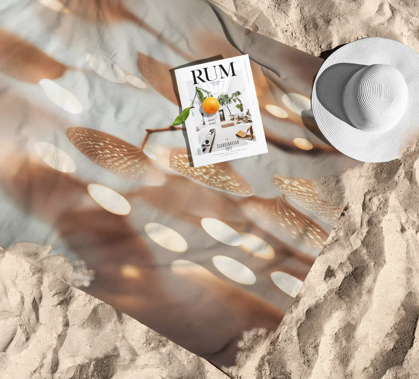 Tiny Leafs beach towel by treechild