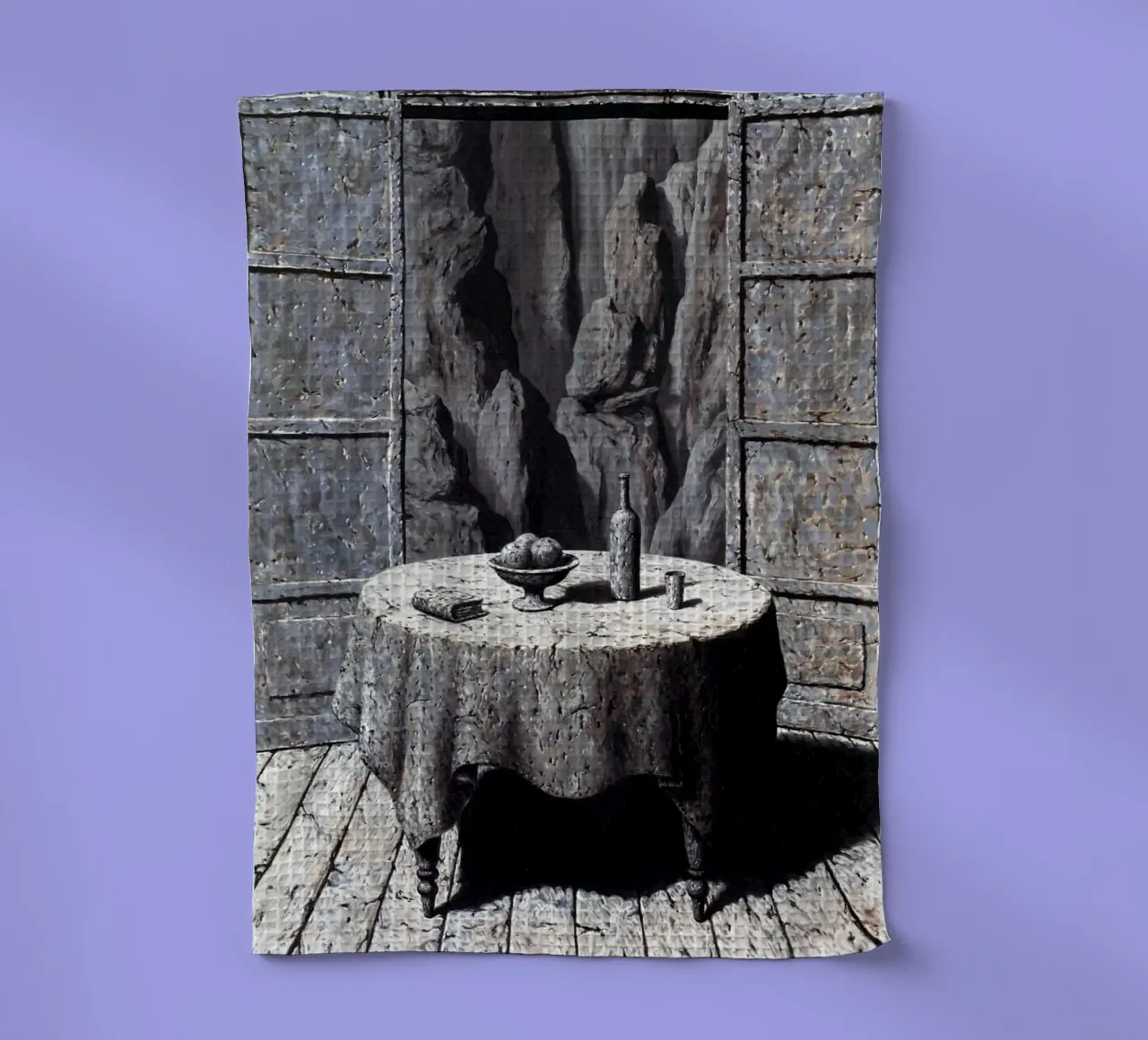 René Magritte - Memoria di un viaggio III canovaccio da cucina da Chérie Prints