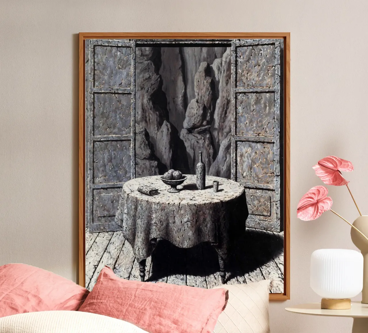 René Magritte - Memoria di un viaggio III alluminio dibond da Chérie Prints