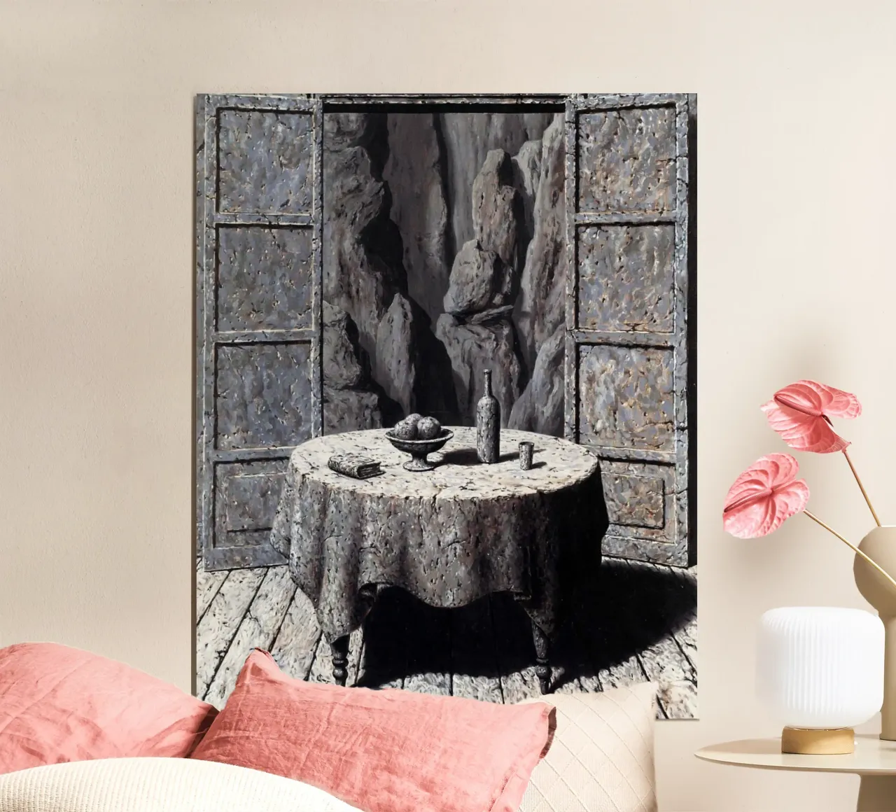 René Magritte – Memory of a Journey III poster by Chérie Prints