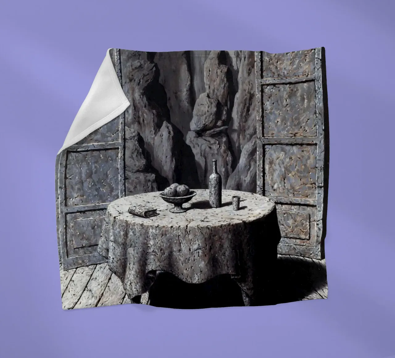 René Magritte - Memoria di un viaggio III coperta in pile da Chérie Prints