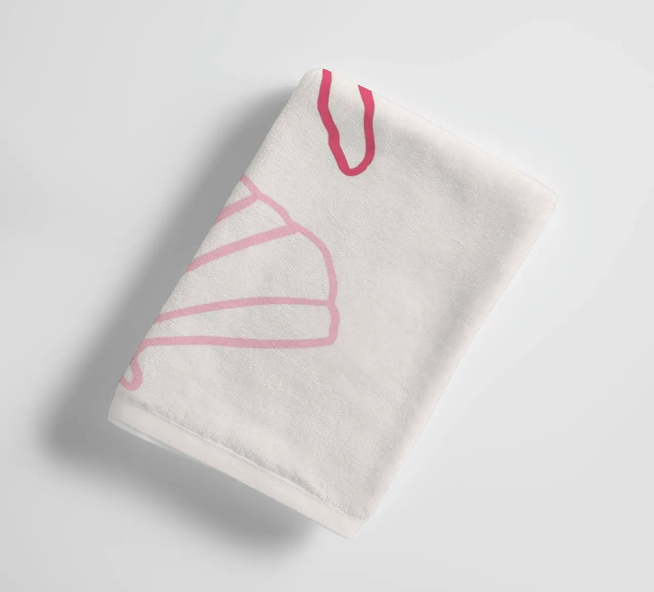 Seashells & Starfish Minimalist Art Print towel by vintagepod