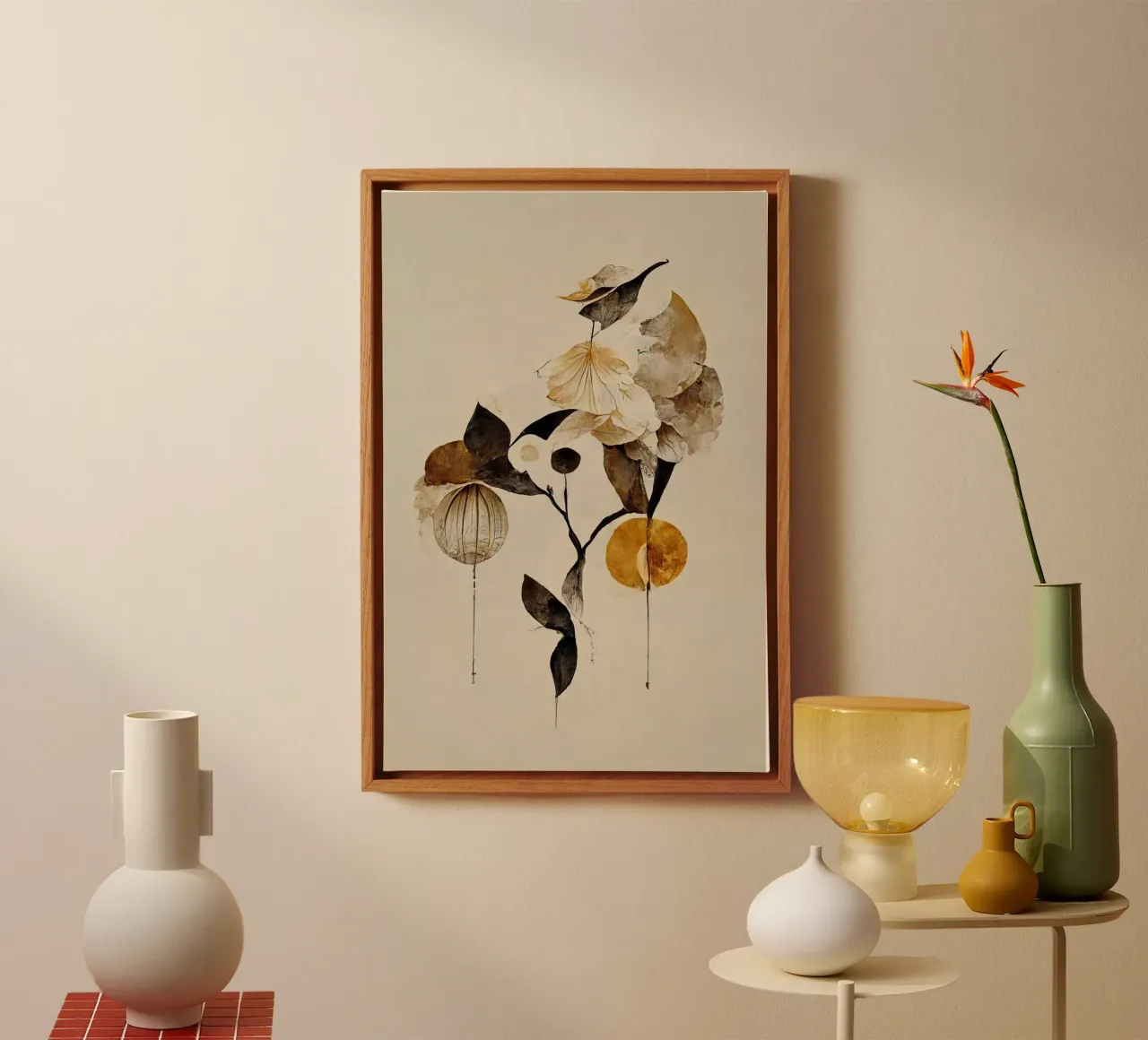 La Fragilitè canvas with Floater frame by treechild