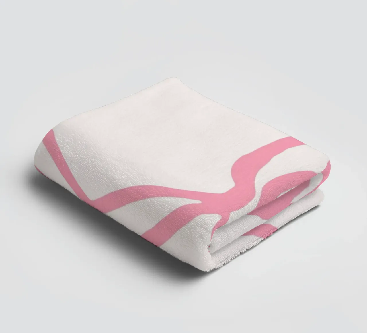 Minimalist Pink Flip Flops Line Art Print towel by vintagepod