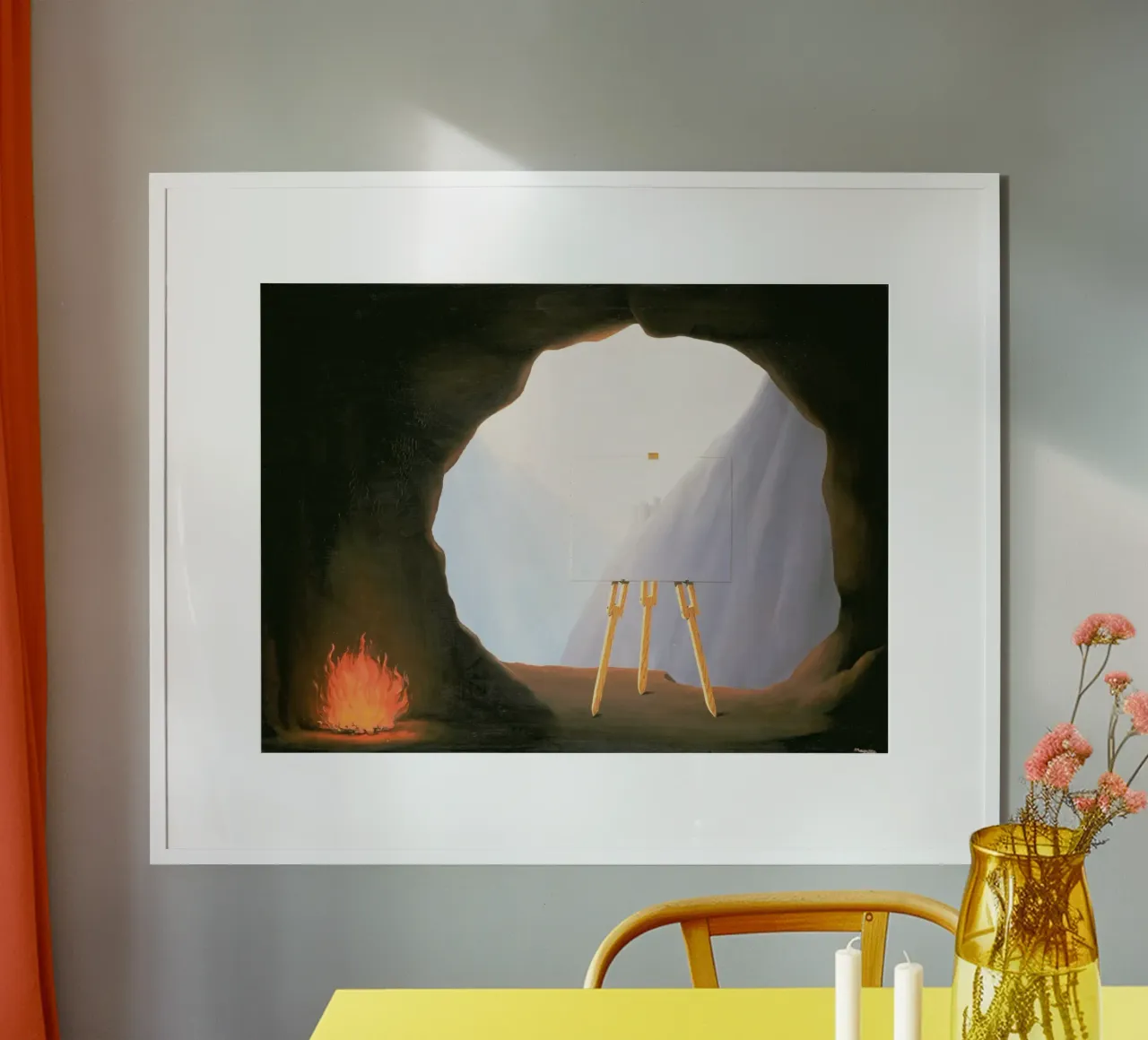 René Magritte - La condizione umana (1933) poster da Chérie Prints