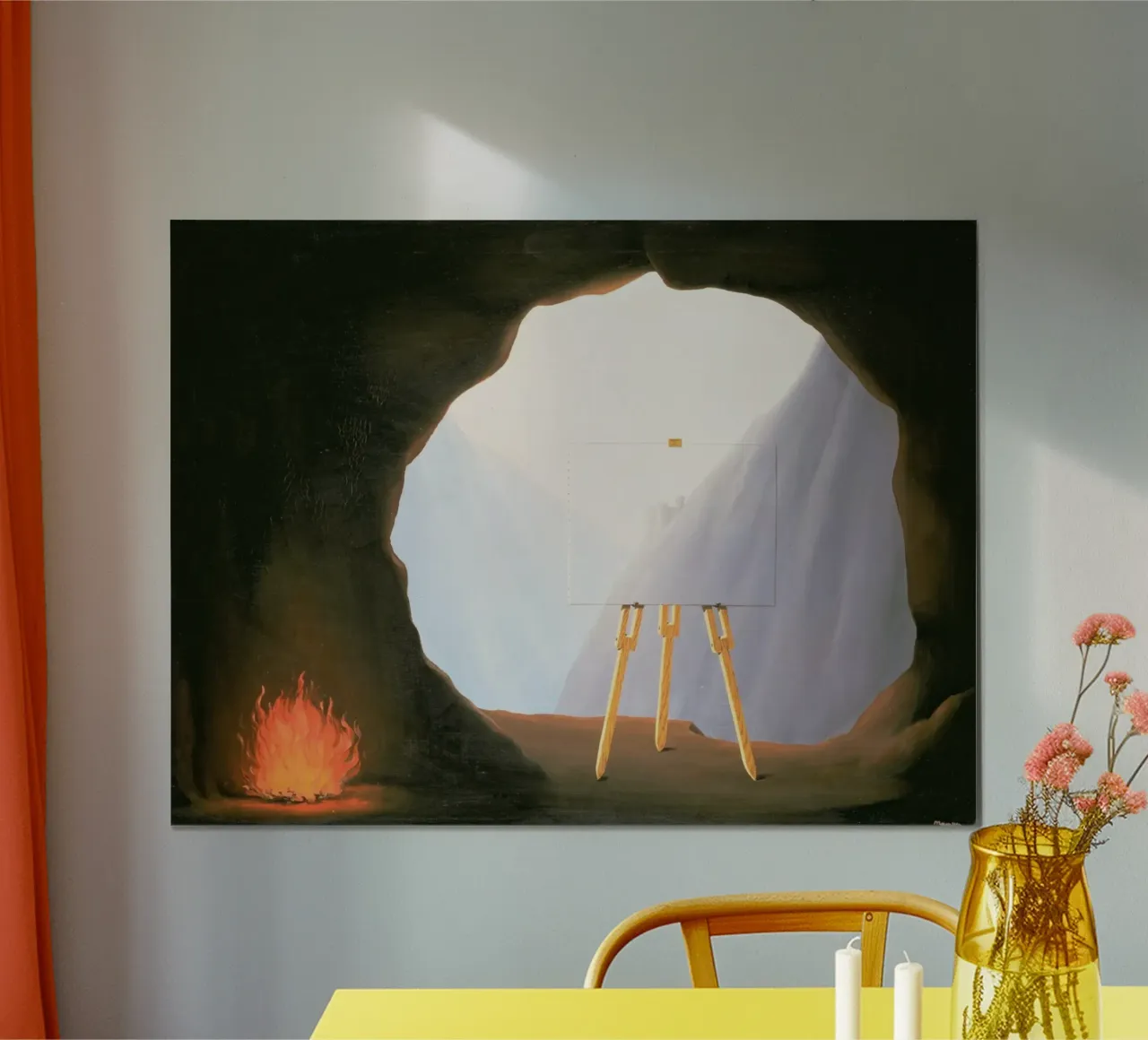 René Magritte - La condizione umana (1933) poster da Chérie Prints