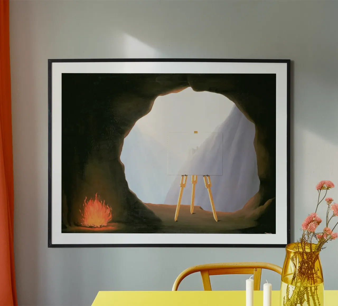 René Magritte - La condizione umana (1933) poster da Chérie Prints