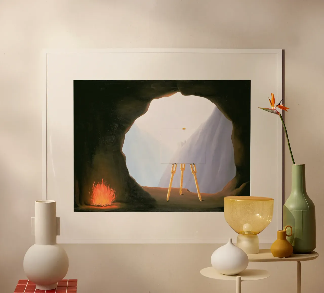 René Magritte - La condizione umana (1933) poster da Classic Art Prints