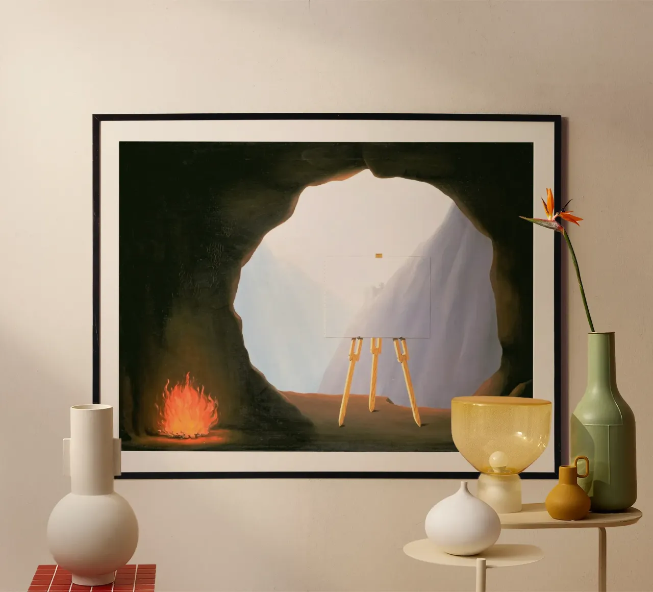 René Magritte - La condizione umana (1933) poster da Classic Art Prints