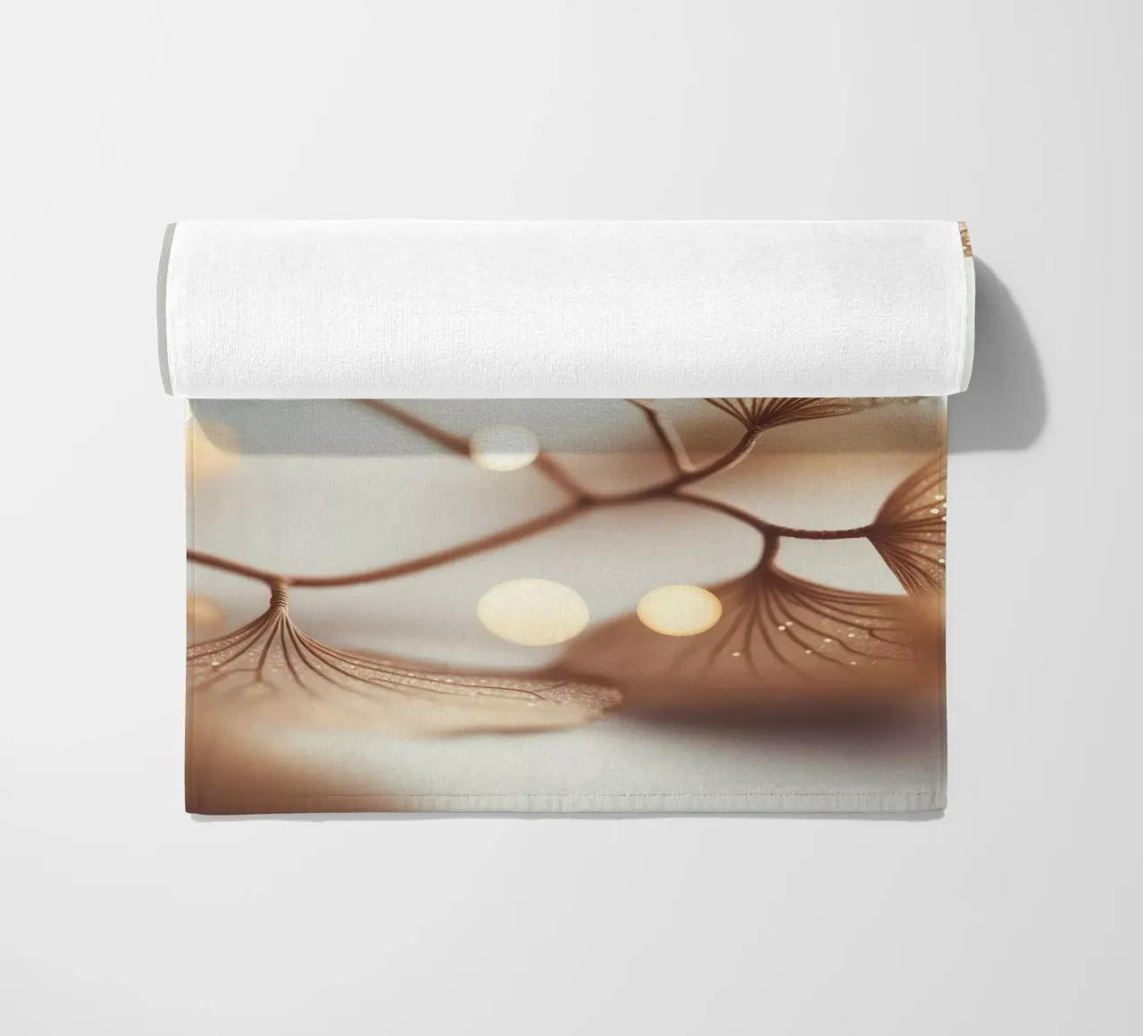 Filigree Leafs beach towel by treechild