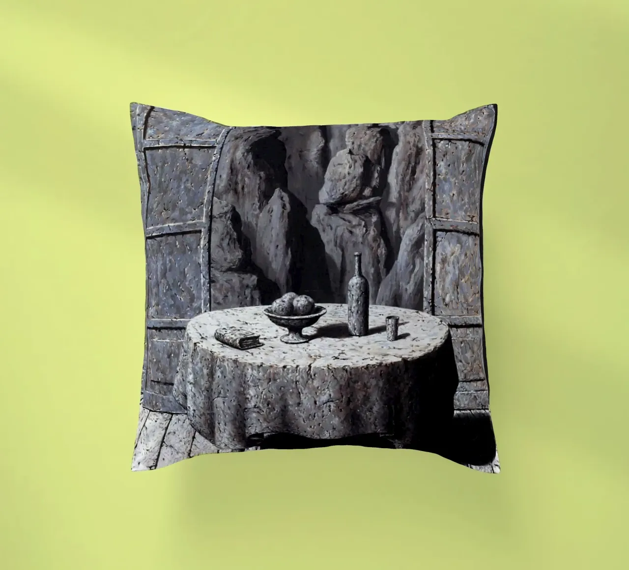 René Magritte - Memoria di un viaggio III cuscino da Classic Art Prints