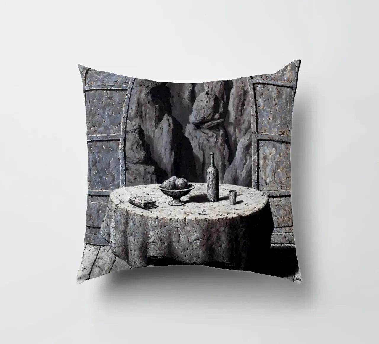 René Magritte - Memoria di un viaggio III cuscino da Classic Art Prints