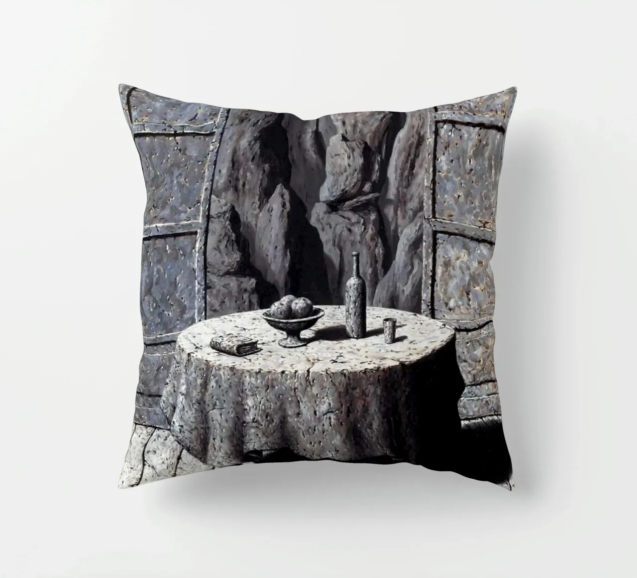 René Magritte - Memoria di un viaggio III cuscino da Classic Art Prints