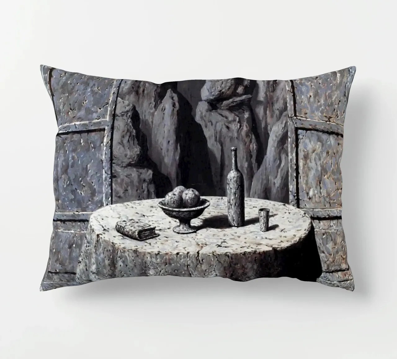 René Magritte - Memoria di un viaggio III cuscino da Classic Art Prints