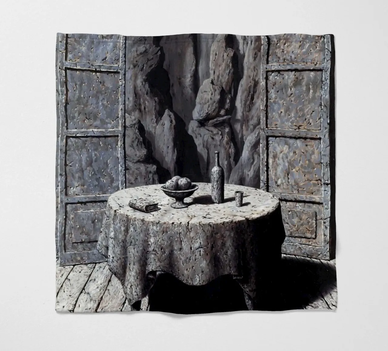 René Magritte - Memoria di un viaggio III coperta in pile da Classic Art Prints