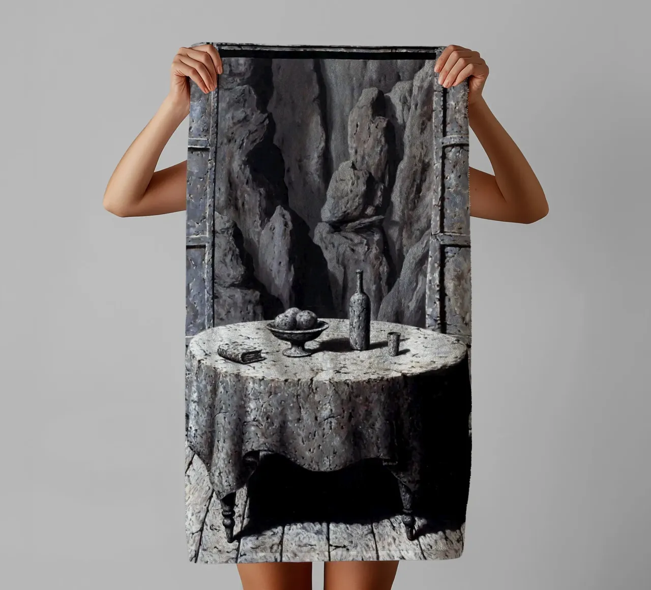 René Magritte - Memoria di un viaggio III asciugamano da bagno da Classic Art Prints
