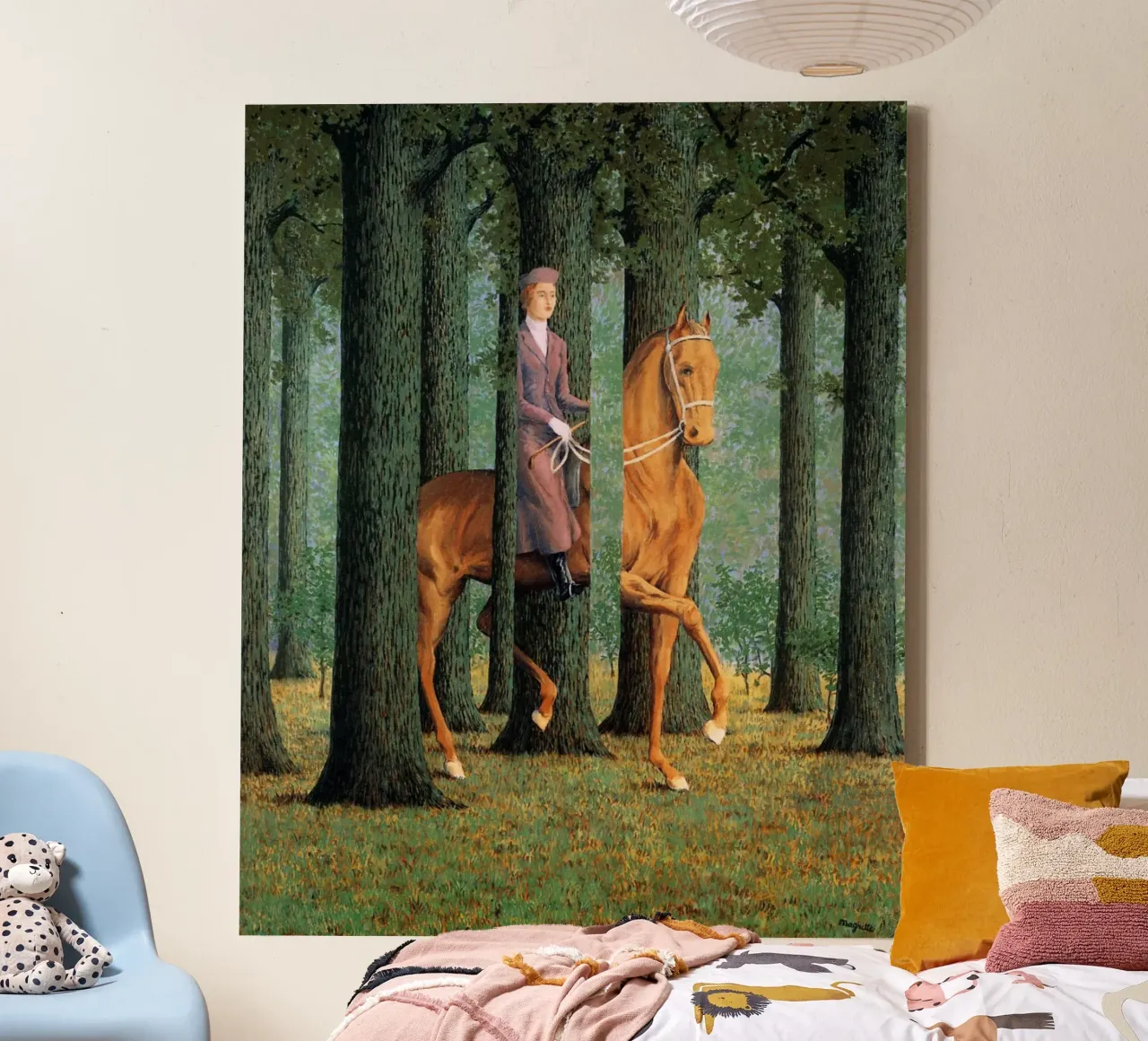 René Magritte – The Blank Signature (1965): canvas with Floater frame by Classic Art Prints