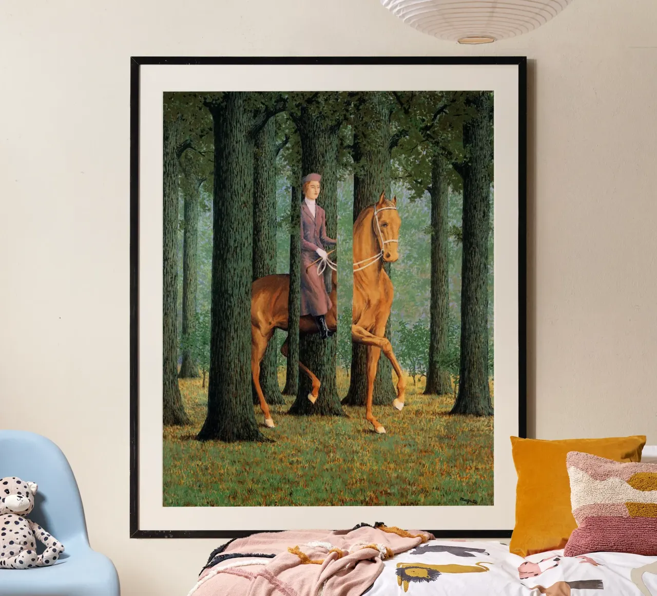 René Magritte - La firma vuota (1965): poster da Classic Art Prints
