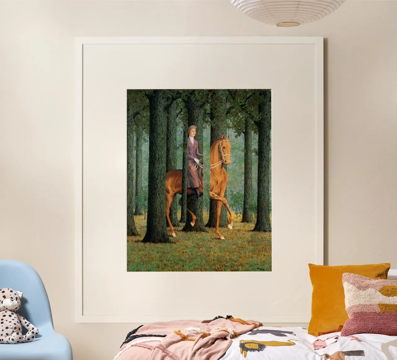 René Magritte - La firma vuota (1965): poster da Classic Art Prints