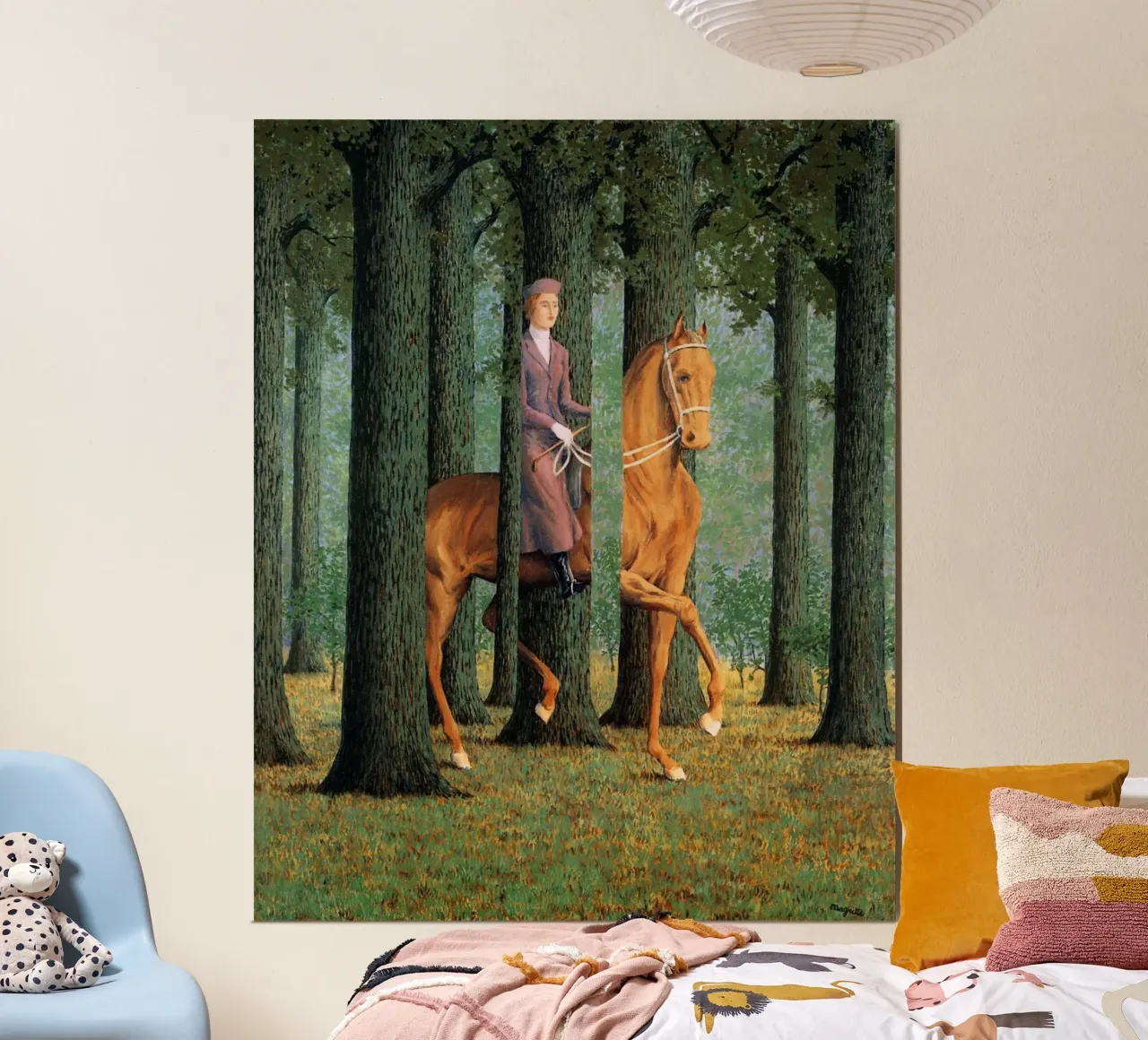 René Magritte - La firma vuota (1965): poster da Classic Art Prints