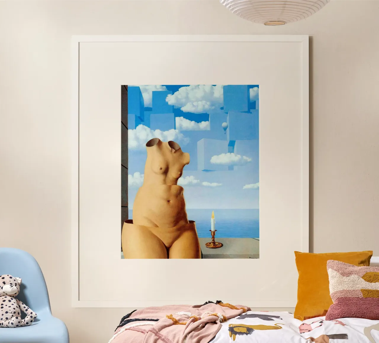 René Magritte - Delusioni di grandezza (1967) poster da Classic Art Prints