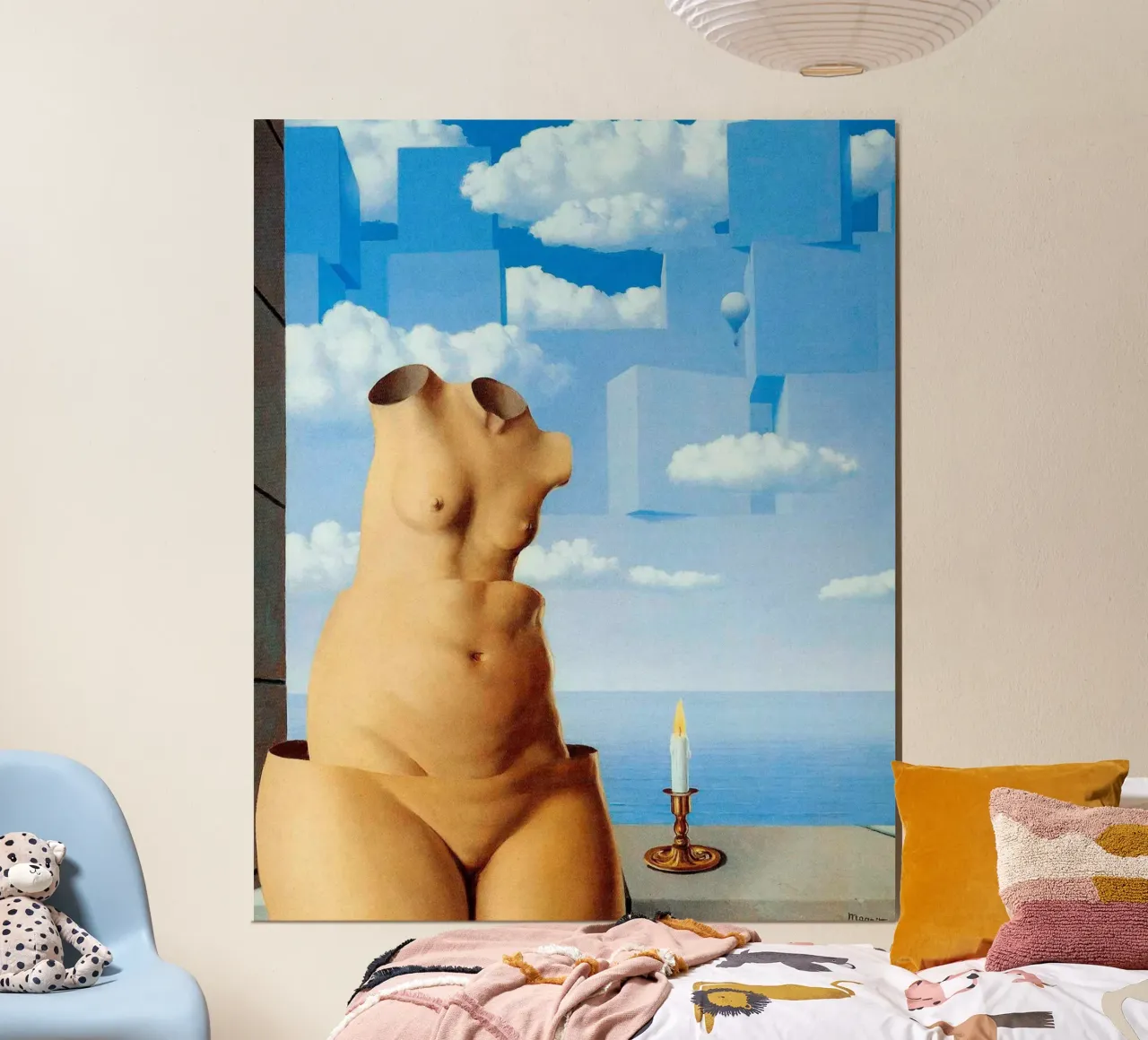 René Magritte - Delusioni di grandezza (1967) poster da Classic Art Prints