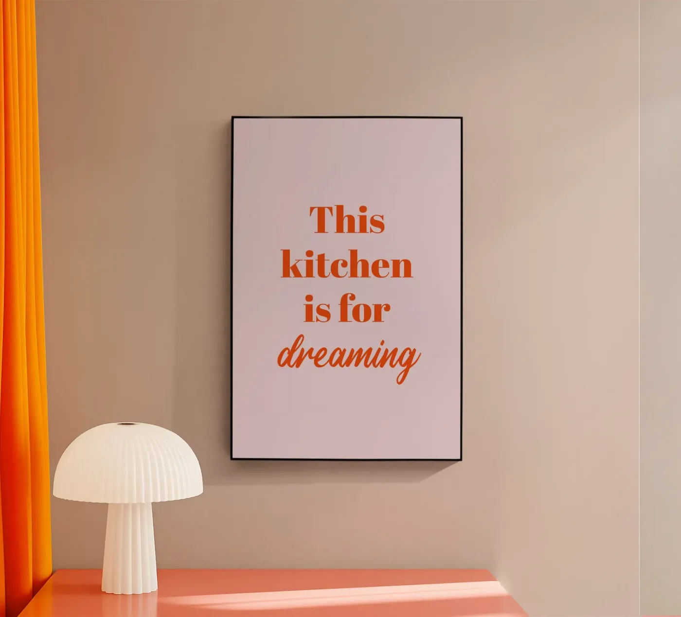 This kitchen is for dreaming plexiglass da Typo Designs