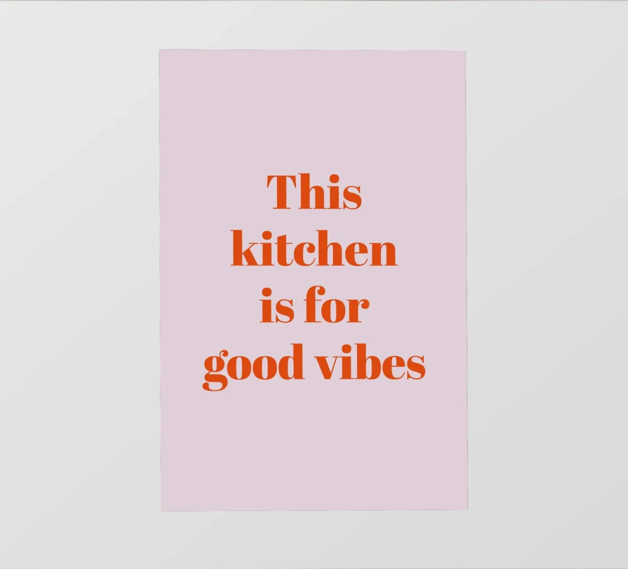 This kitchen is for good vibes pellicola backlit da Typo Designs