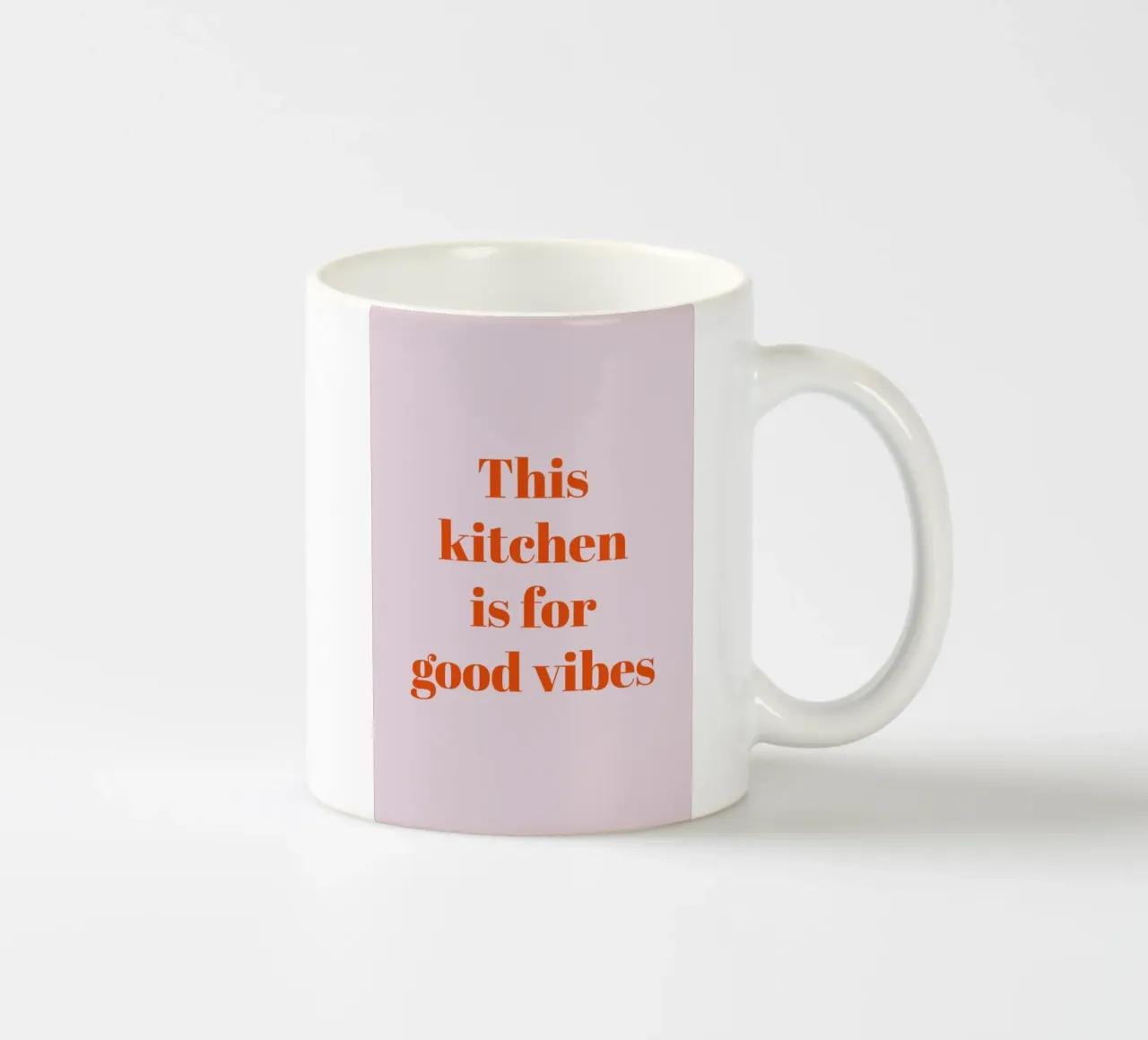This kitchen is for good vibes tazza in ceramica da Typo Designs