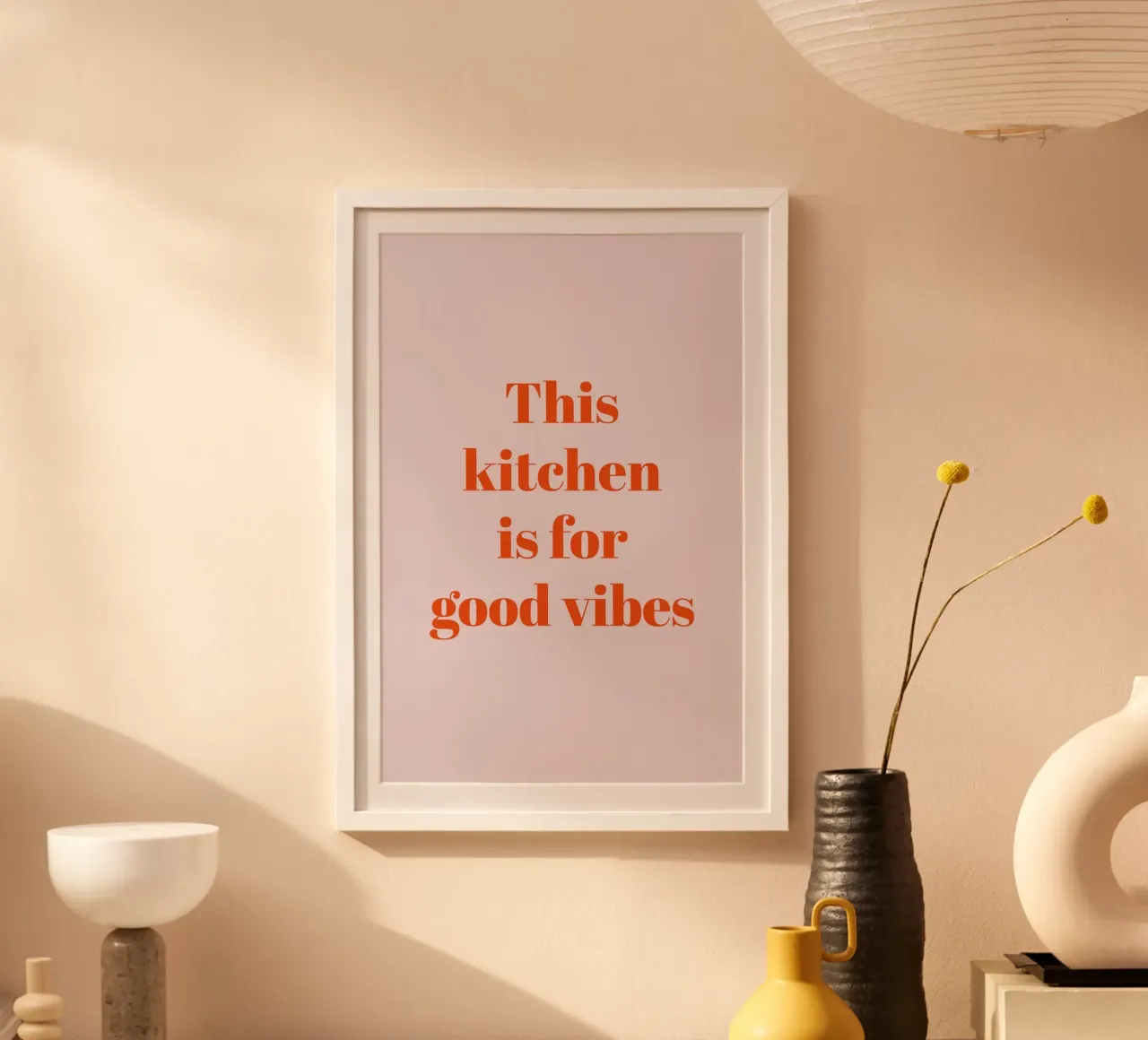 This kitchen is for good vibes poster da Typo Designs