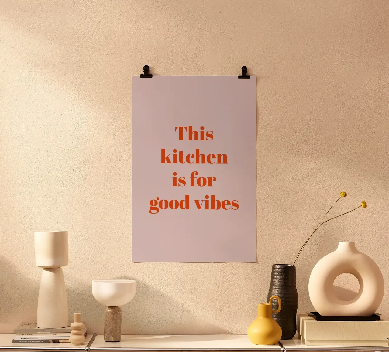 This kitchen is for good vibes poster da Typo Designs