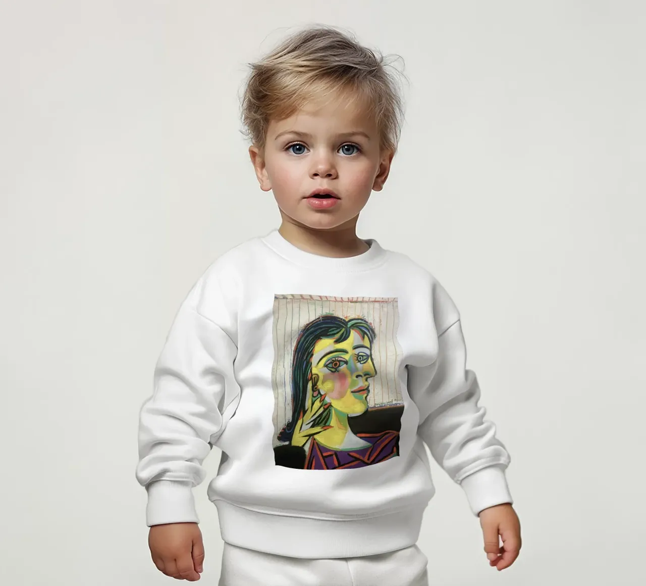 Picasso Donna Due Facce felpa neonato da Günstiger Laden