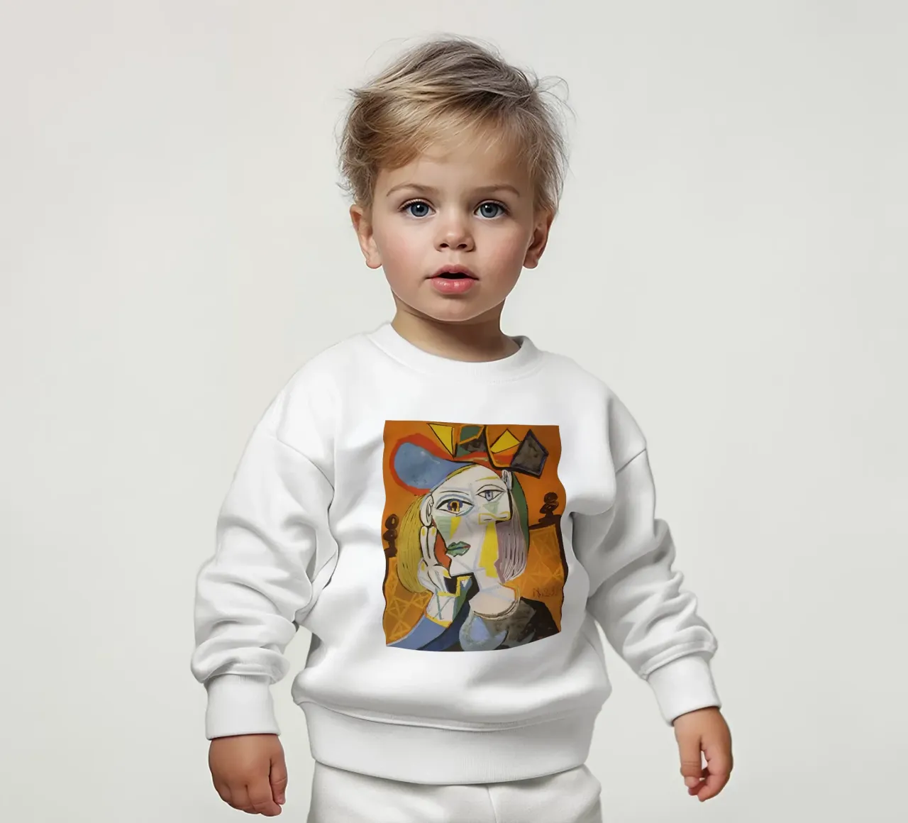 Vecchia donna astratta Picasso felpa neonato da Günstiger Laden