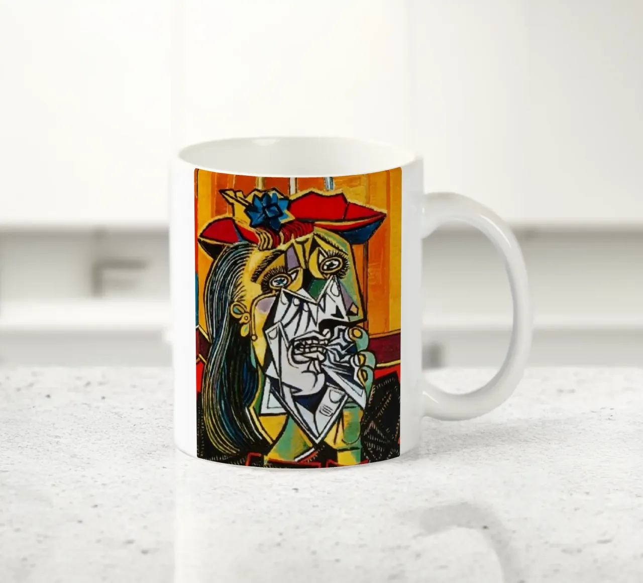 Picasso Re astratto tazza in ceramica da Günstiger Laden