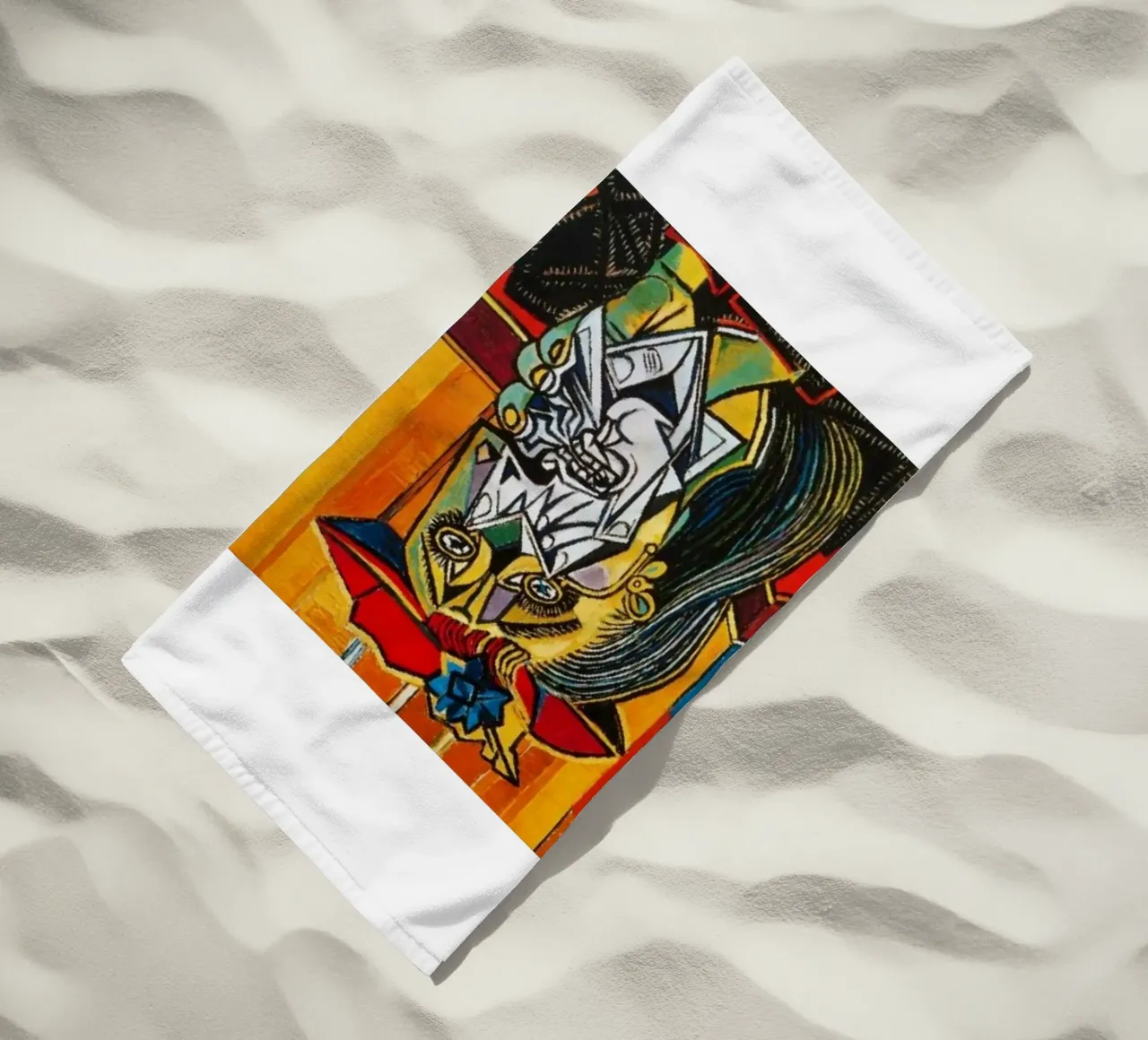 Picasso Re astratto telo mare da Günstiger Laden