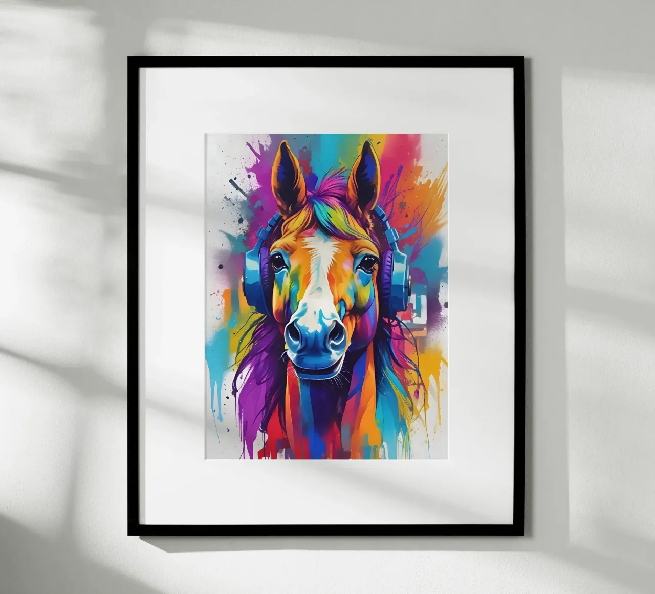 Cavallo in cuffia poster da MakArena
