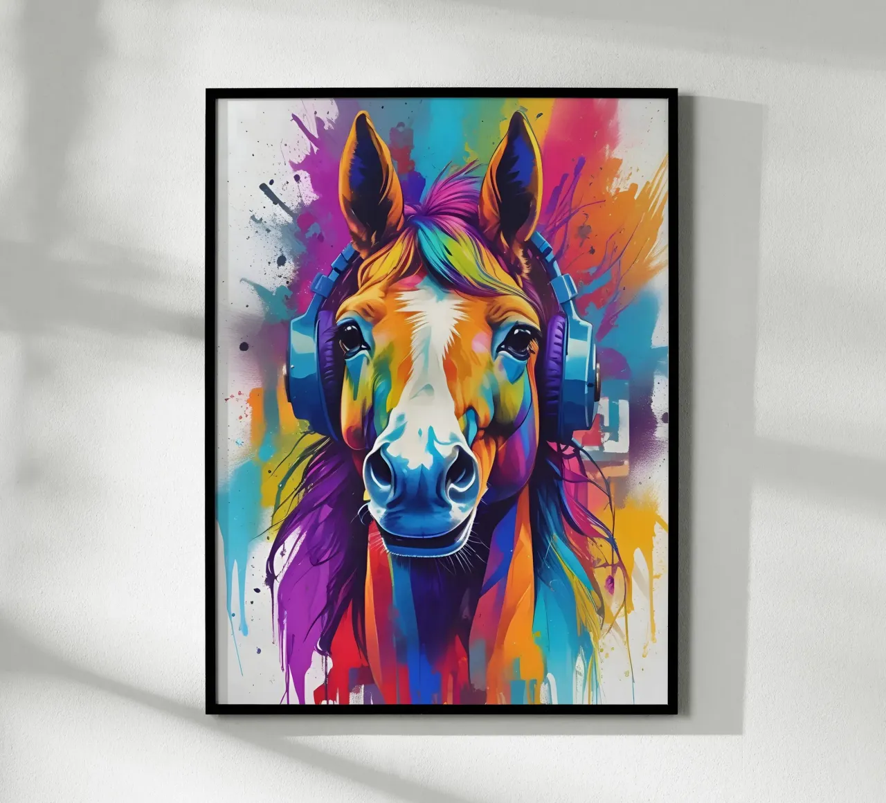 Cavallo in cuffia poster da MakArena