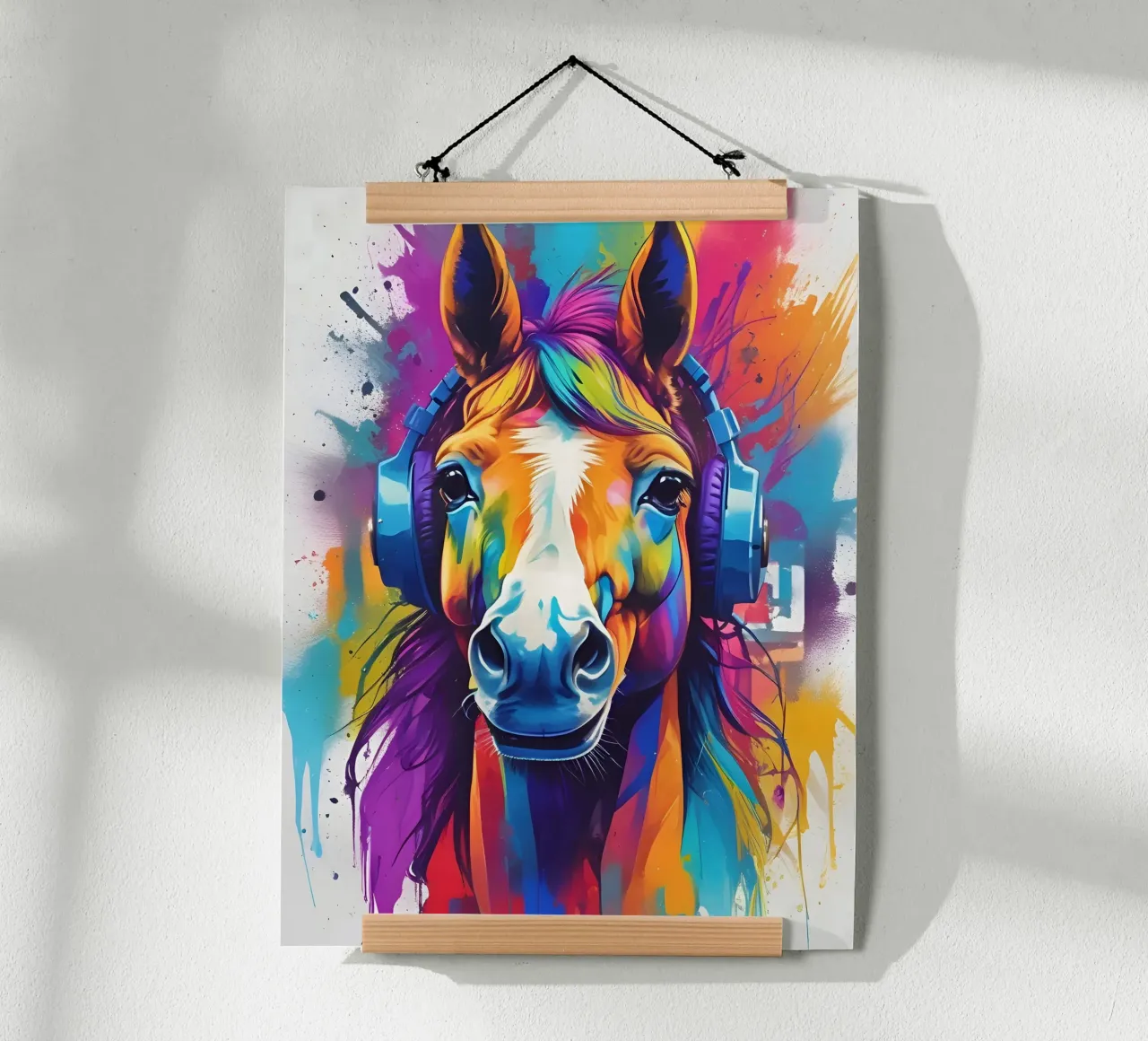 Cavallo in cuffia poster da MakArena