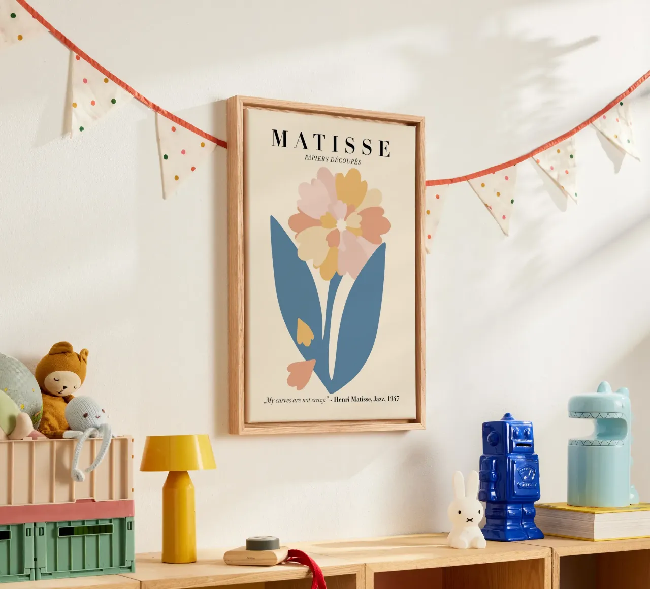 Fiori di jazz 1947 Matisse tela con Cornice a cassetta da DODOLAN STORE