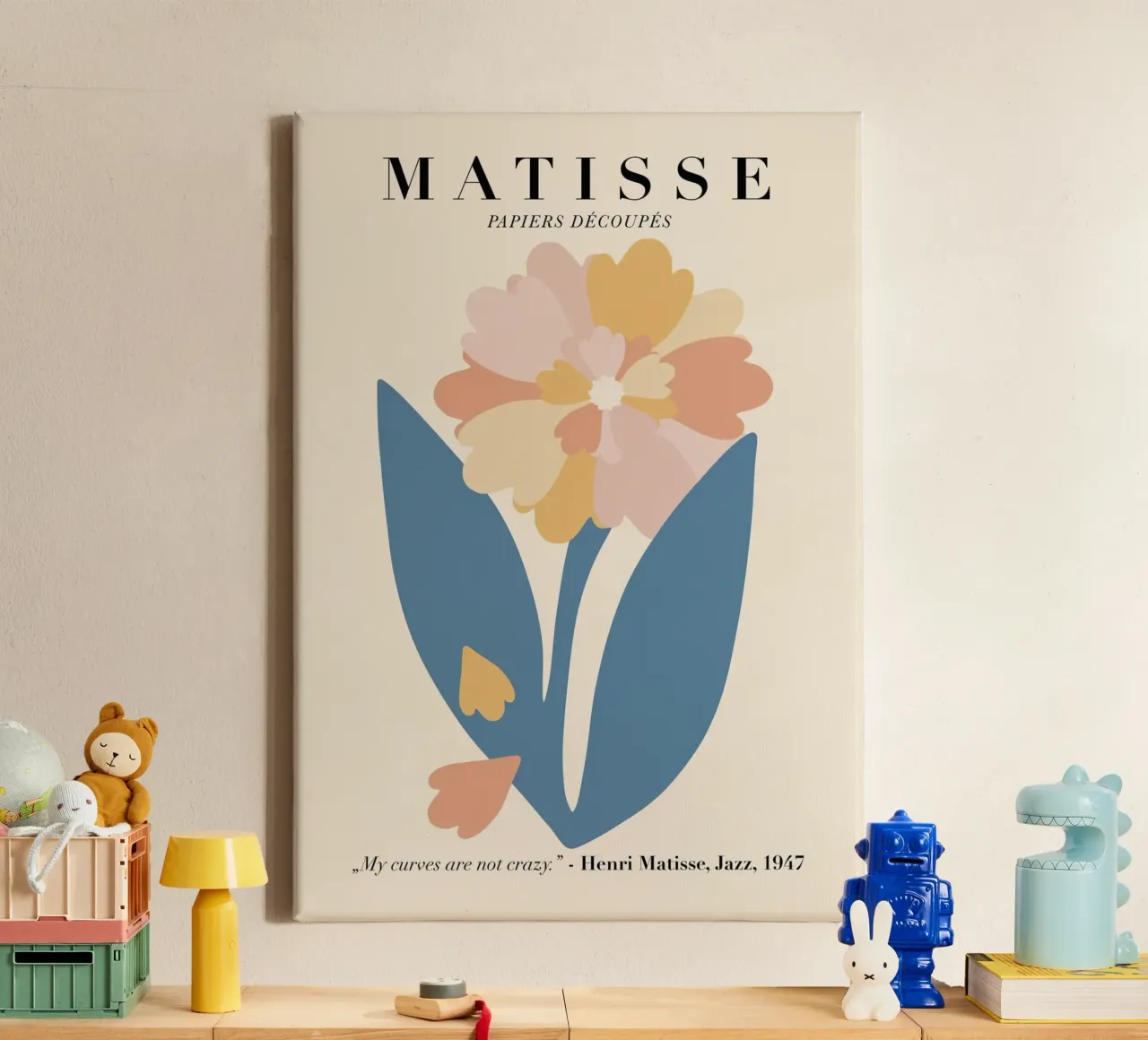 Fiori di jazz 1947 Matisse tela con Cornice a cassetta da DODOLAN STORE