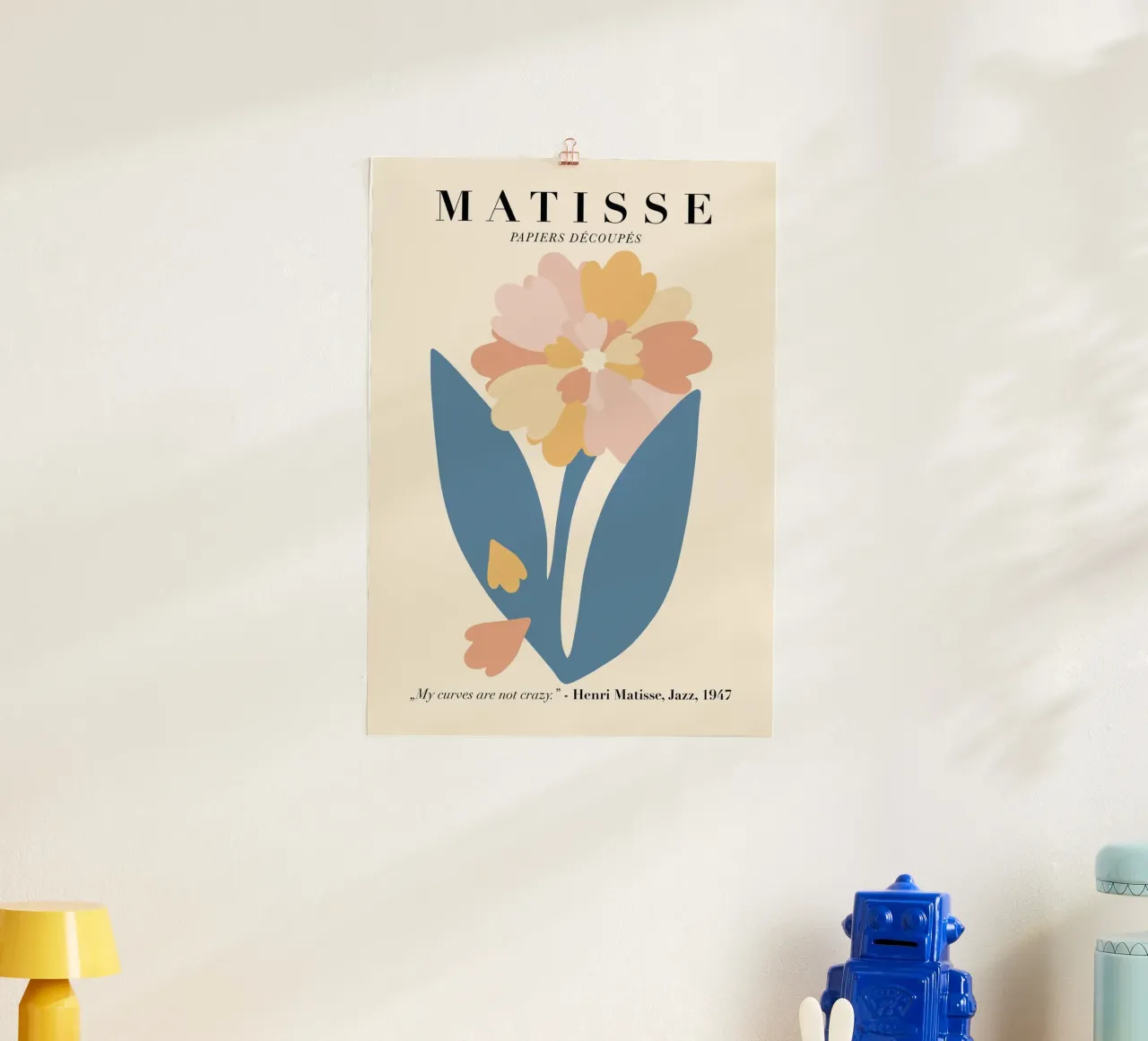 Fiori di jazz 1947 Matisse poster con telaio in plastica da DODOLAN STORE