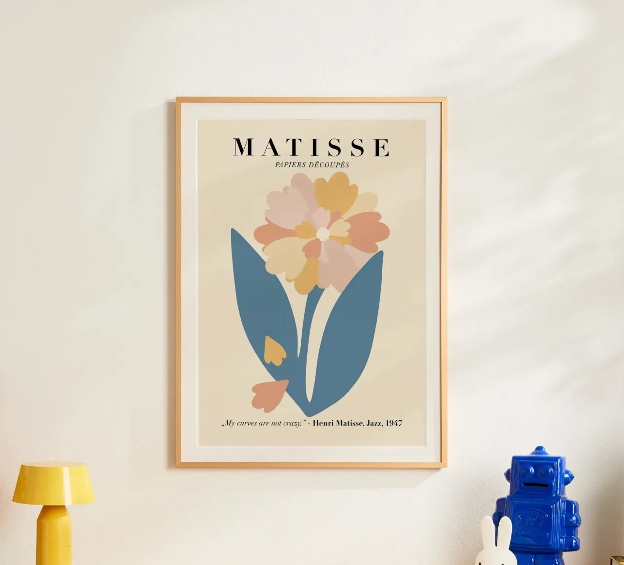 Fiori di jazz 1947 Matisse poster con telaio in plastica da DODOLAN STORE